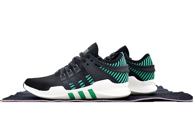 Adidas EQT Support Green/Black, черный, зеленый, нейлон, мужские, женские