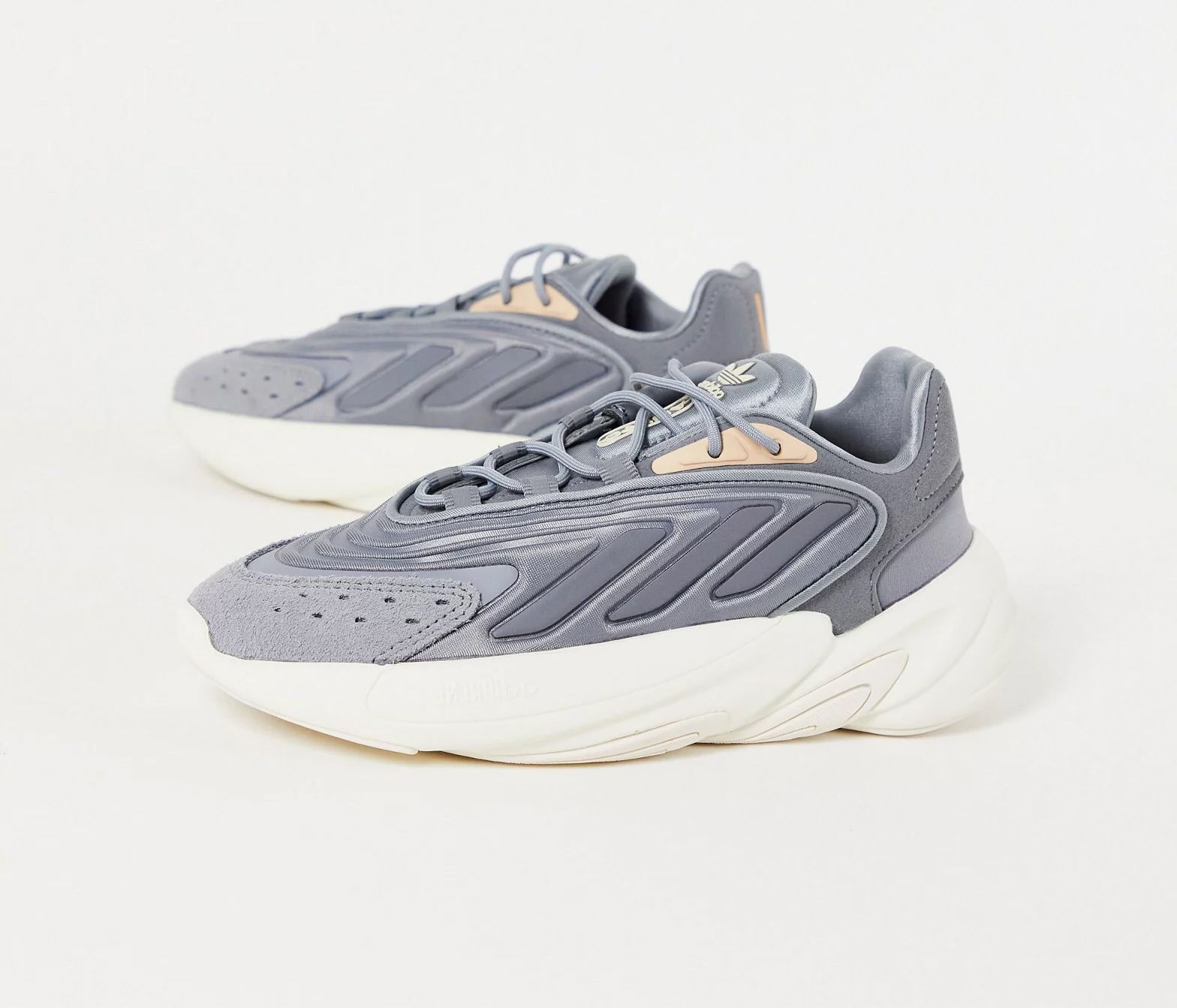 Adidas Ozelia, серебряный, кожа, мужские