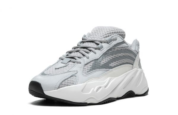 Adidas Yeezy Boost 700 V2 Grey/White, серые с белым, замша, текстиль, мужские, женские