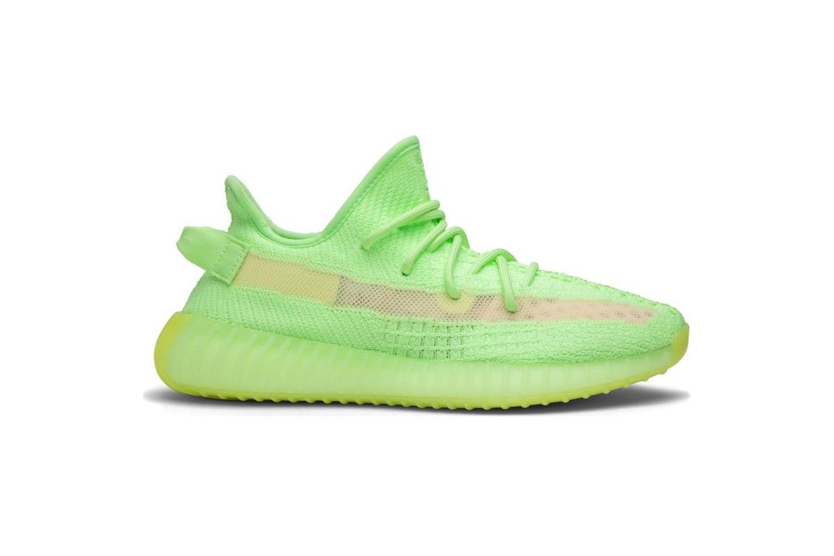 Adidas Yeezy Boost 350 "Glow" Static green, зеленые, текстиль, нейлон, мужские, женские