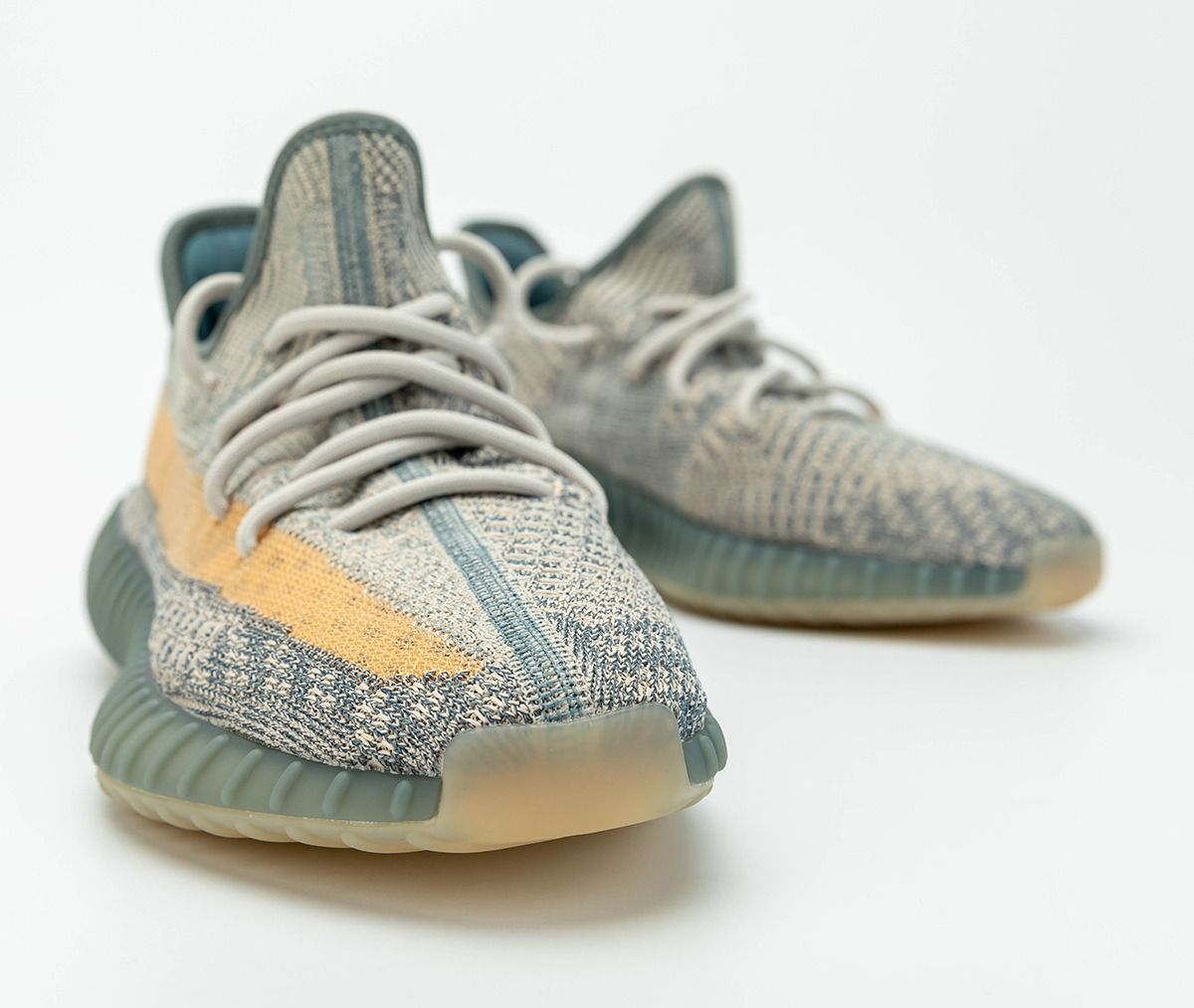 Adidas Yeezy Boost 350 V2 Static, серый, голубой, текстиль, мужские, женские