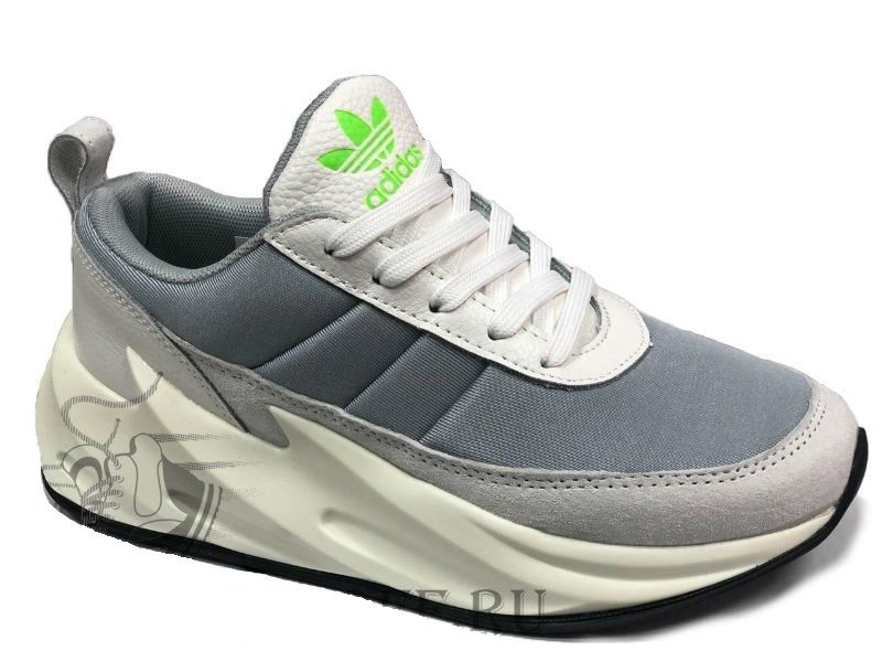 Adidas Sharks Grey, серые, нейлон, кожа, мужские, женские