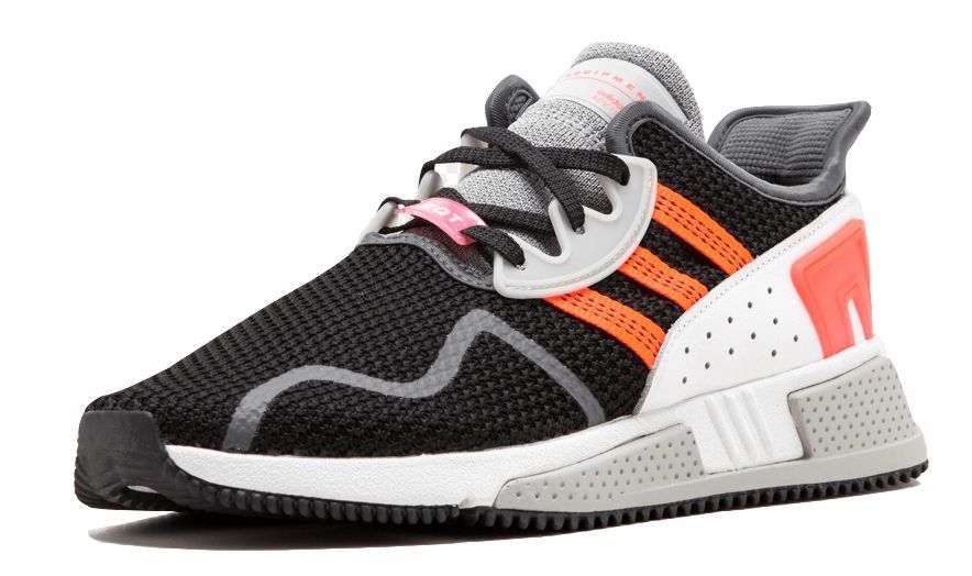 Adidas EQT Cushion ADV черные с белым и оранжевым (40-44)