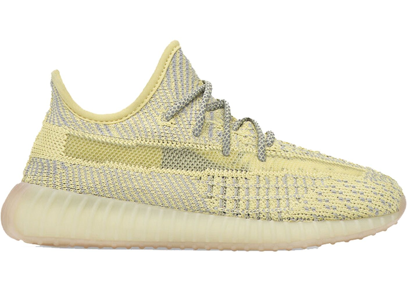 Adidas Yeezy Boost 350 Static Yellow, желтые, текстиль, мужские, женские