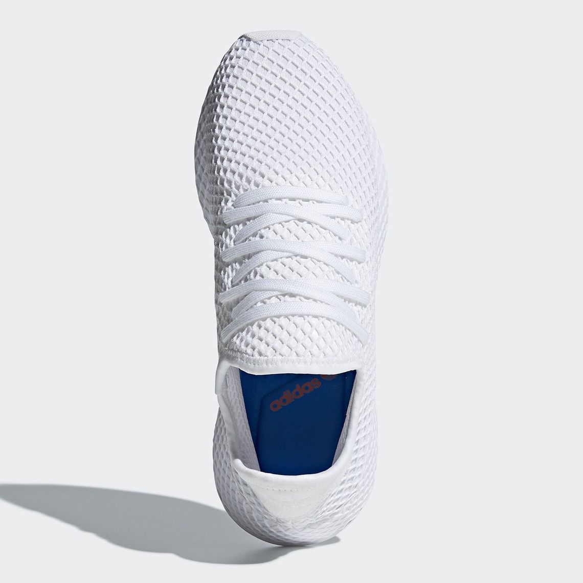 Adidas Deerupt Runner White, белые, нейлон, мужские, женские