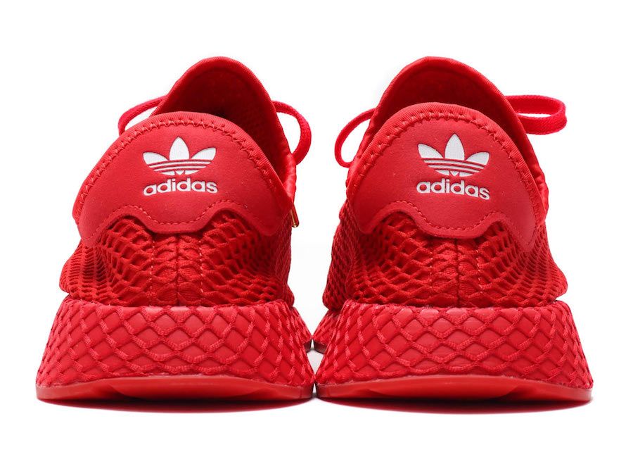 Adidas Deerupt Runner, красные, текстиль, мужские