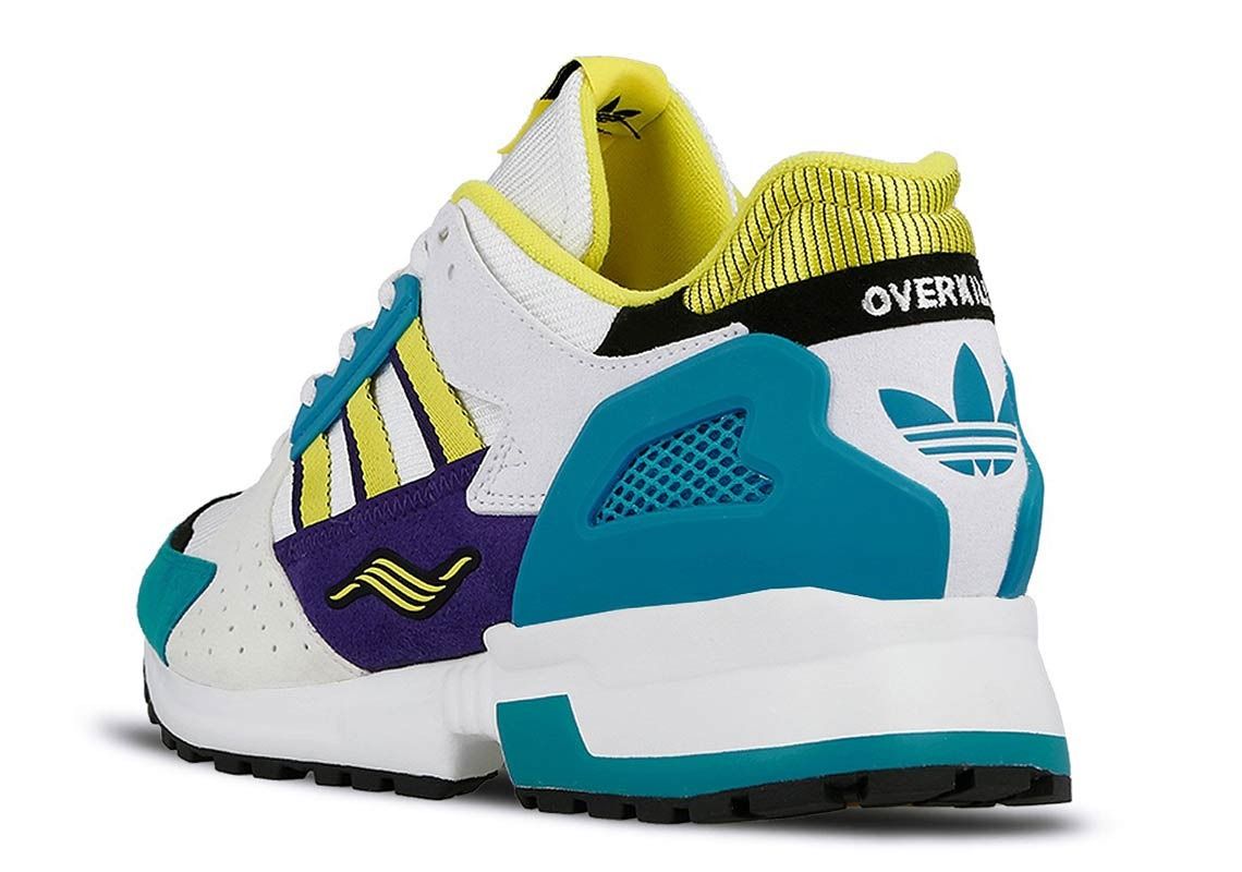Adidas ZX 10000  бело-бирюзовые с желтым (40-44)