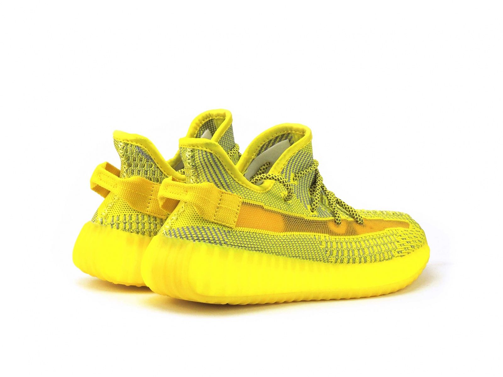 Adidas Yeezy Boost 350 Static Yellow, желтые, текстиль, мужские, женские