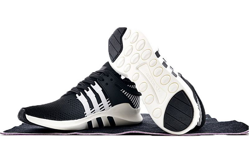 Adidas EQT Support ADV Primeknit черные с белым (39-43)