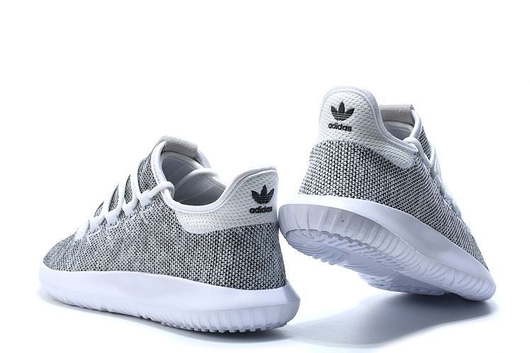 Adidas Tubular Shadow Knit, серебристый, белый, текстиль, мужские, женские