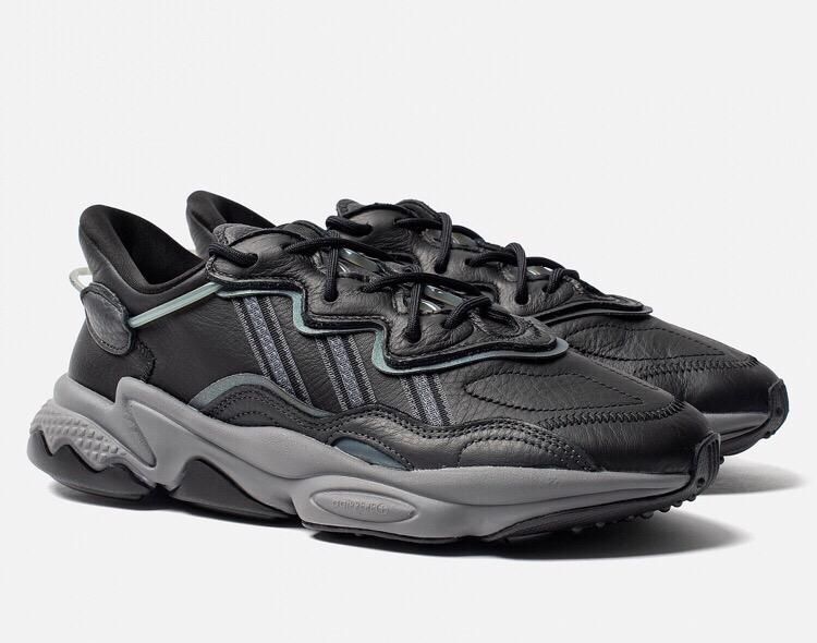 Adidas Ozweego Raf Simons x, черные, кожа, мужские