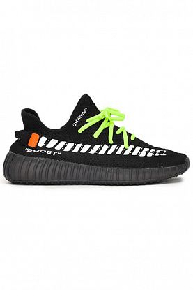 Adidas Yeezy Boost 350 Static Black/White, черный, белый, текстиль, мужские, женские