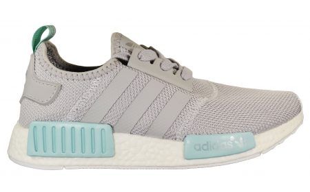 Adidas NMD R1, белый, мятный, текстиль, полиуретан, женские