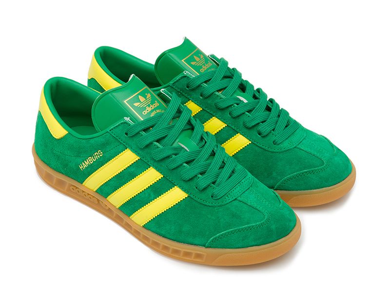 Adidas Hamburg зеленые с желтым (40-45)
