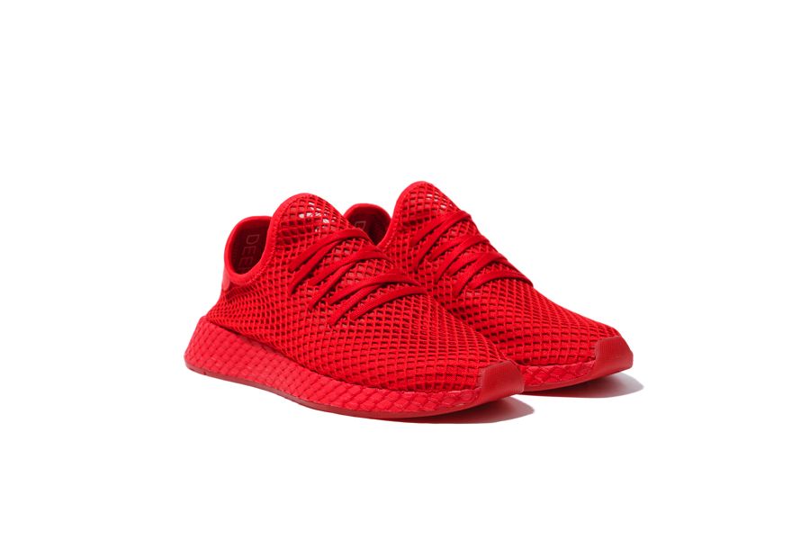 Adidas Deerupt Runner, красные, текстиль, мужские