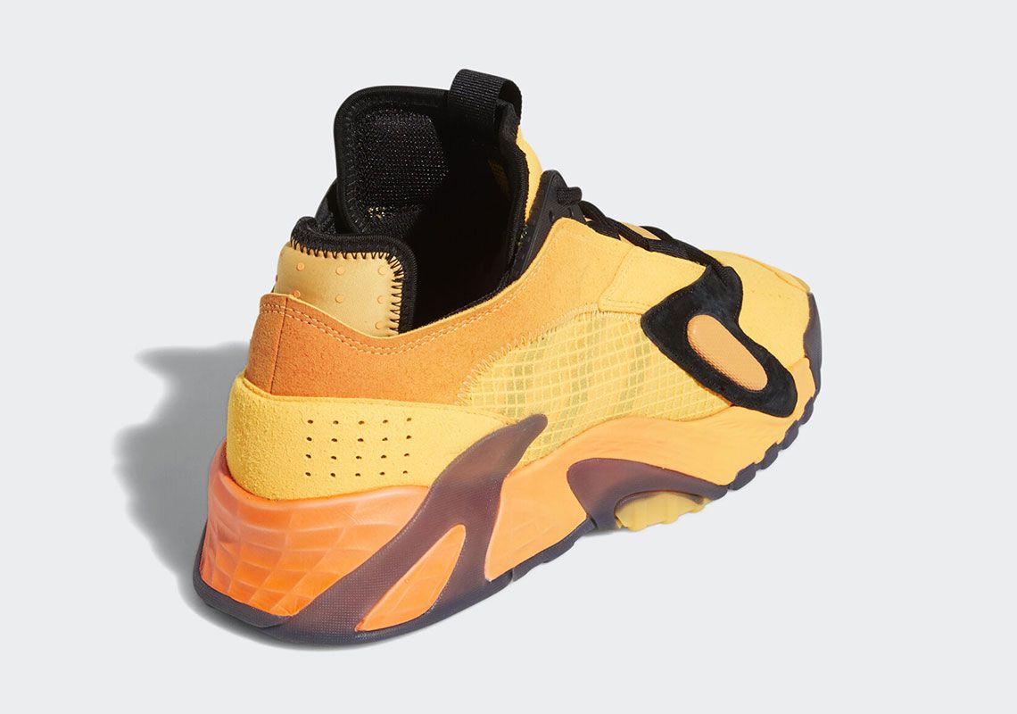 Adidas Streetball, оранжевый, чёрный, замша, кожа, мужские