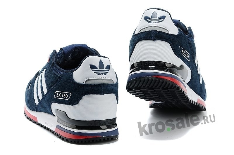  Кроссовки Adidas ZX 750 Men Dark blue/White